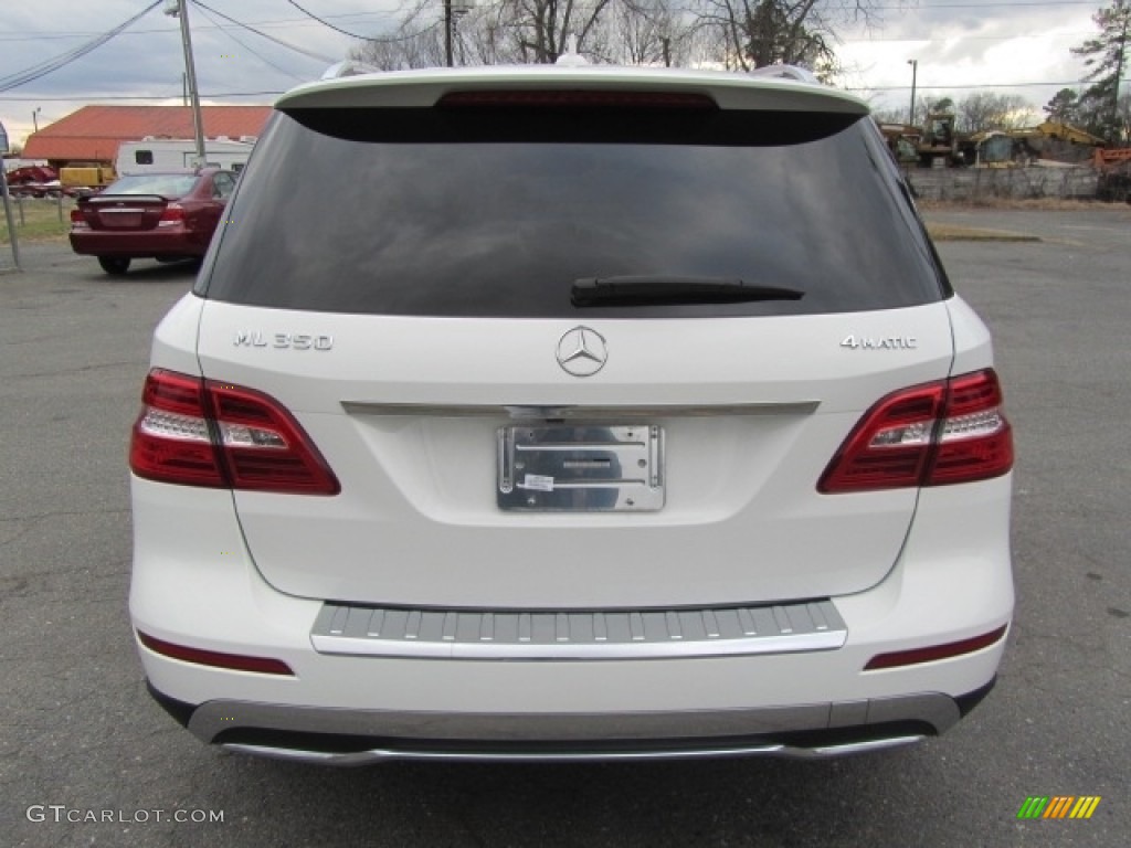 2014 ML 350 4Matic - Polar White / Almond Beige photo #9