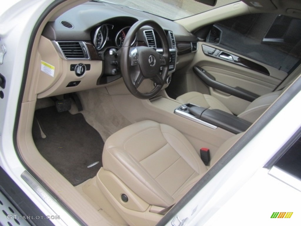 2014 ML 350 4Matic - Polar White / Almond Beige photo #17