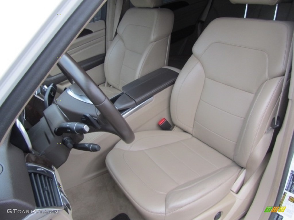 2014 ML 350 4Matic - Polar White / Almond Beige photo #18