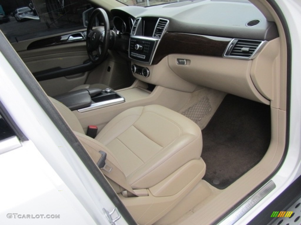 2014 ML 350 4Matic - Polar White / Almond Beige photo #21