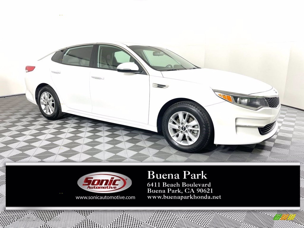 2016 Optima LX - Snow White Pearl / Beige photo #1