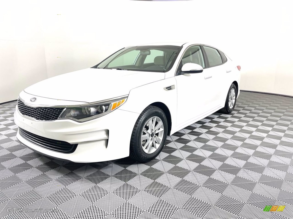 2016 Optima LX - Snow White Pearl / Beige photo #3