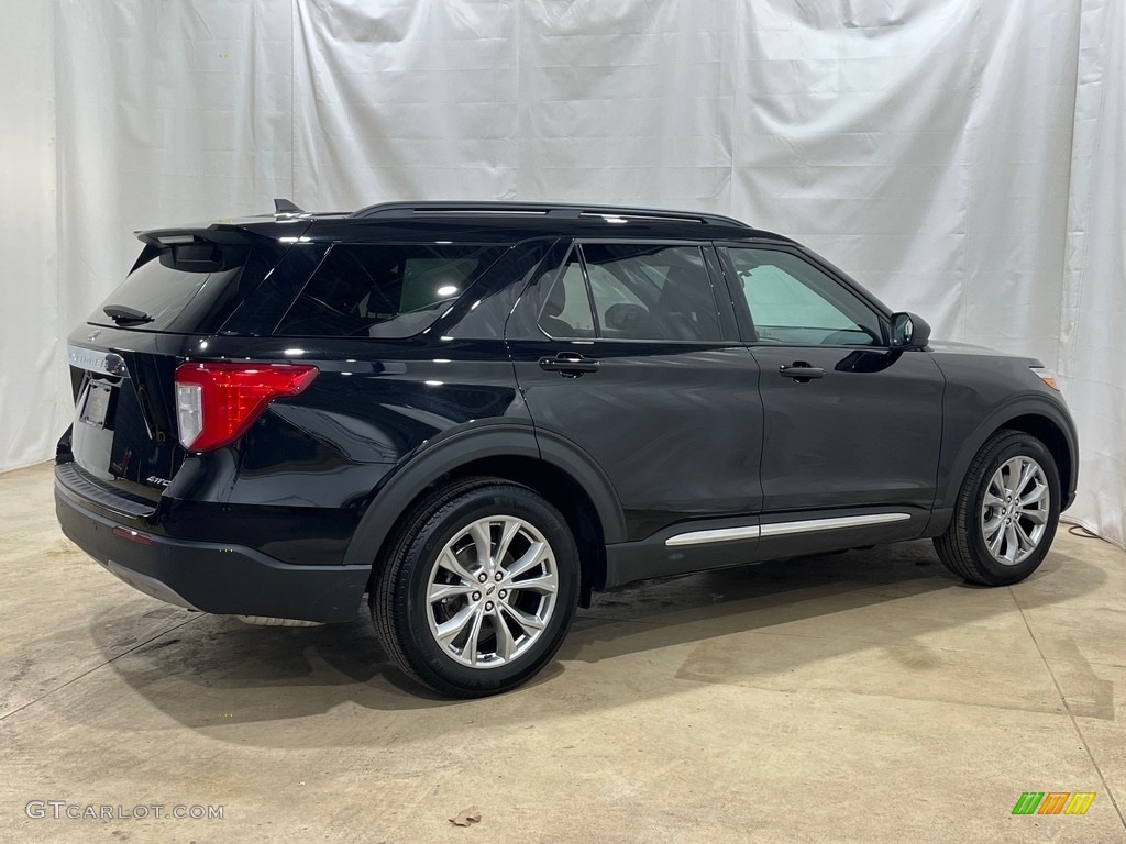 2021 Explorer XLT 4WD - Agate Black Metallic / Ebony photo #2