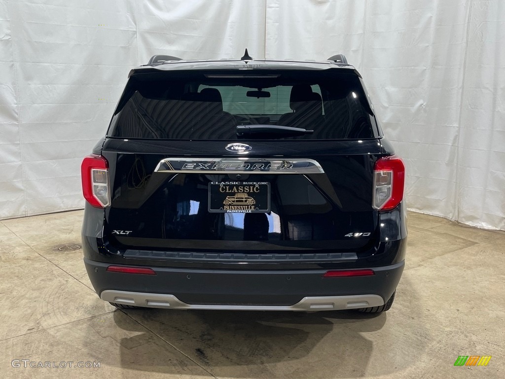 2021 Explorer XLT 4WD - Agate Black Metallic / Ebony photo #3