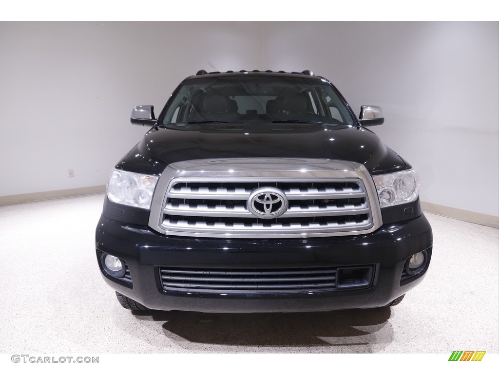 2012 Sequoia SR5 4WD - Black / Graphite Gray photo #2