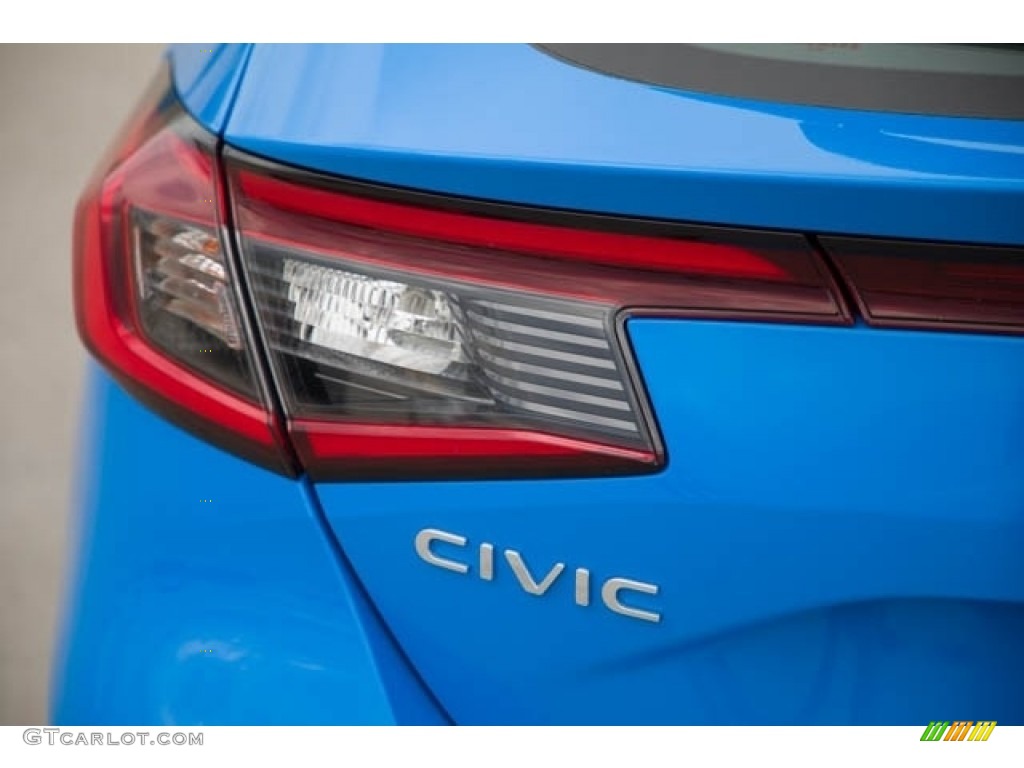 2022 Civic Sport Hatchback - Boost Blue Metallic / Black photo #6