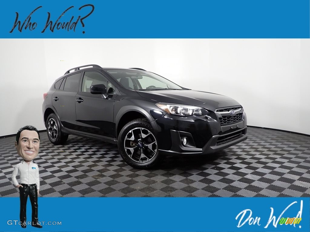 2019 Crosstrek 2.0i Premium - Crystal Black Silica / Black photo #1