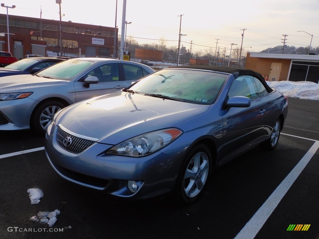 2004 Solara SLE V6 Convertible - Cosmic Blue Metallic / Dark Stone Gray photo #4