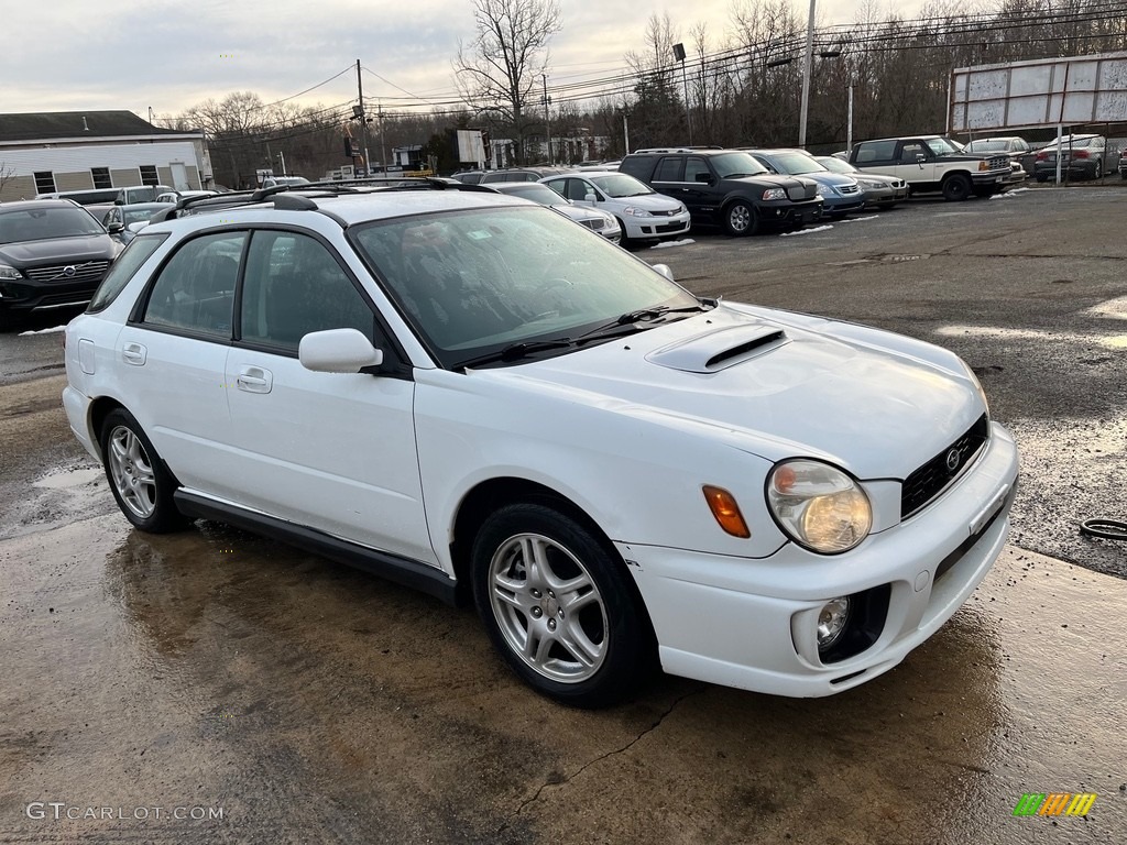 2003 Impreza WRX Wagon - Aspen White / Black photo #2