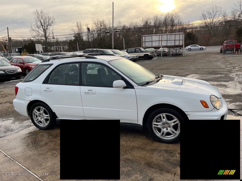 2003 Impreza WRX Wagon - Aspen White / Black photo #3