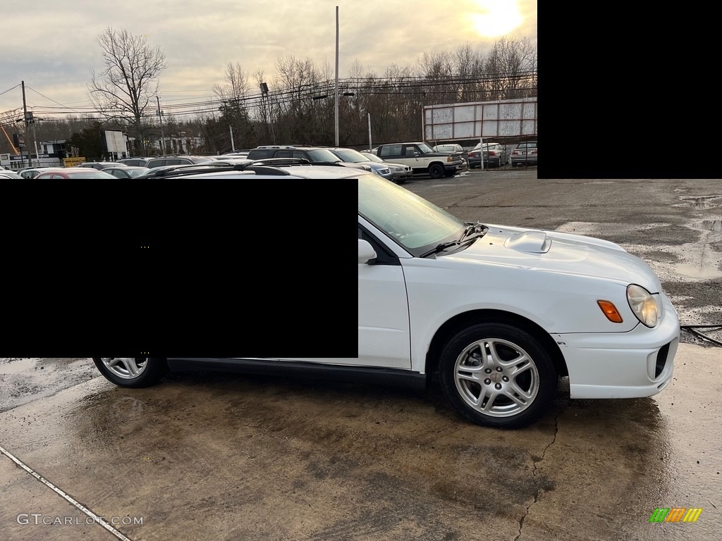 2003 Impreza WRX Wagon - Aspen White / Black photo #4