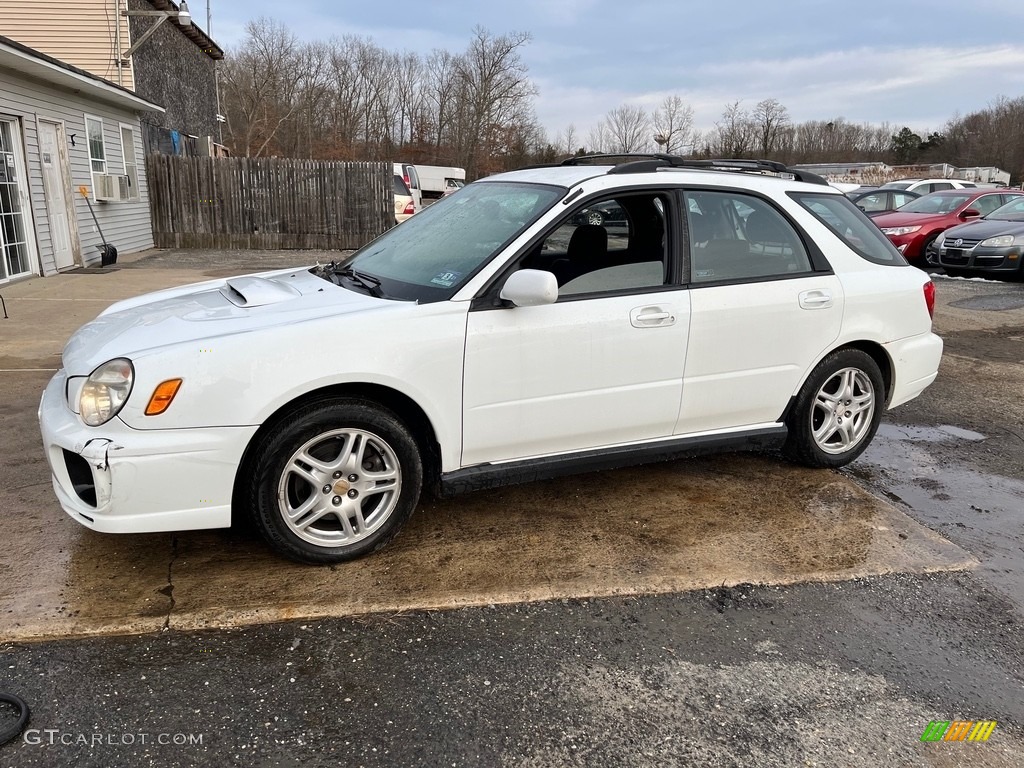 2003 Impreza WRX Wagon - Aspen White / Black photo #10