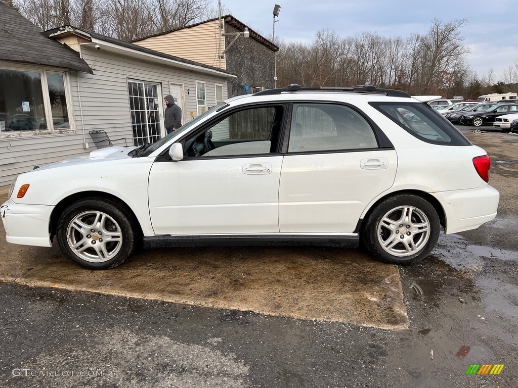 2003 Impreza WRX Wagon - Aspen White / Black photo #11