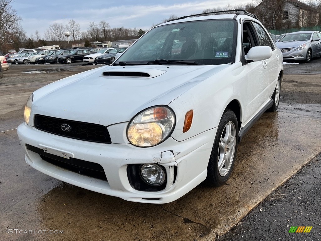 2003 Impreza WRX Wagon - Aspen White / Black photo #12