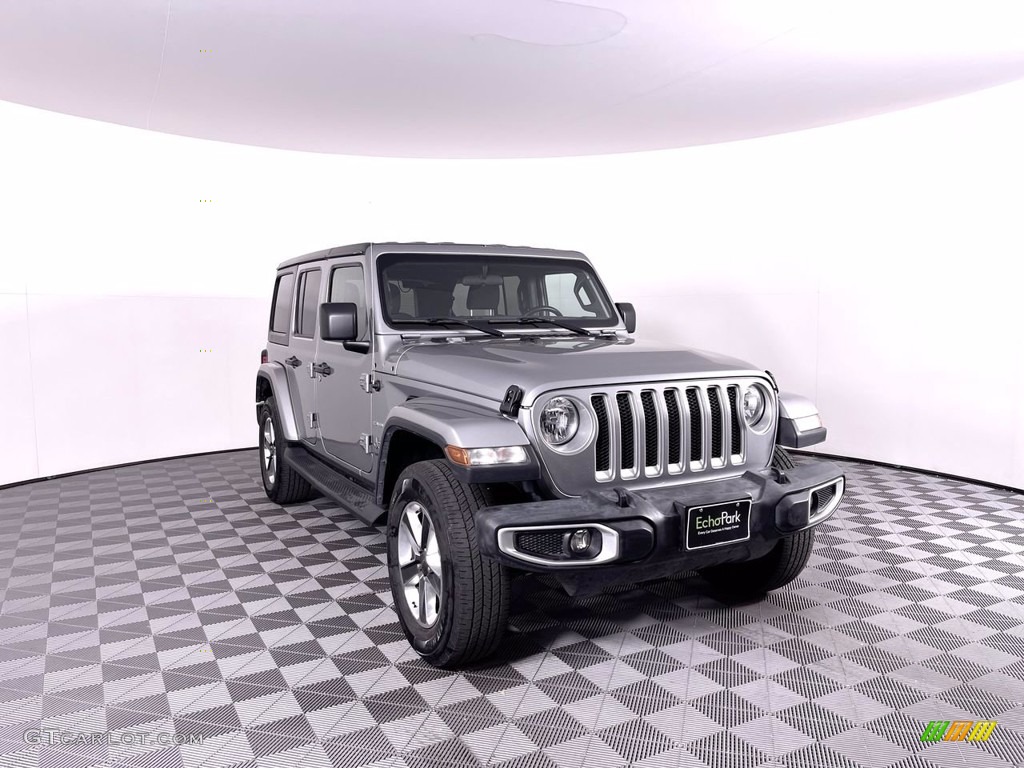 2020 Wrangler Unlimited Sahara 4x4 - Billet Silver Metallic / Black photo #1