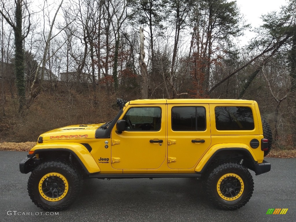 2019 Wrangler Unlimited MOAB 4x4 - Hellayella / Black photo #1