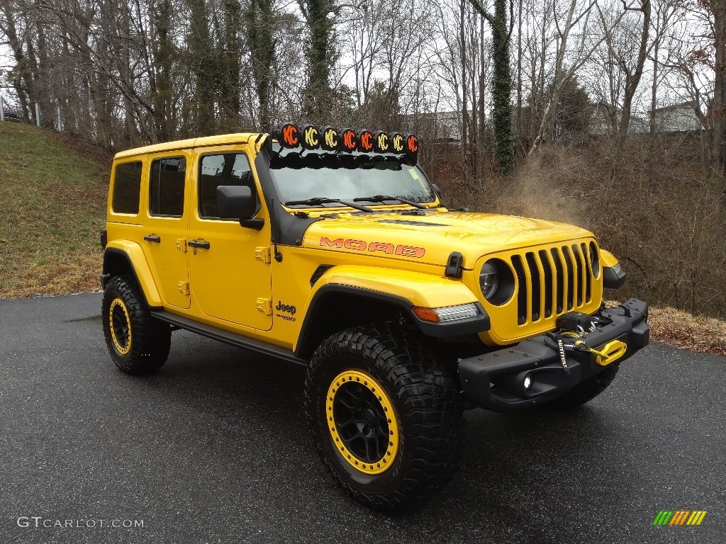 2019 Wrangler Unlimited MOAB 4x4 - Hellayella / Black photo #5