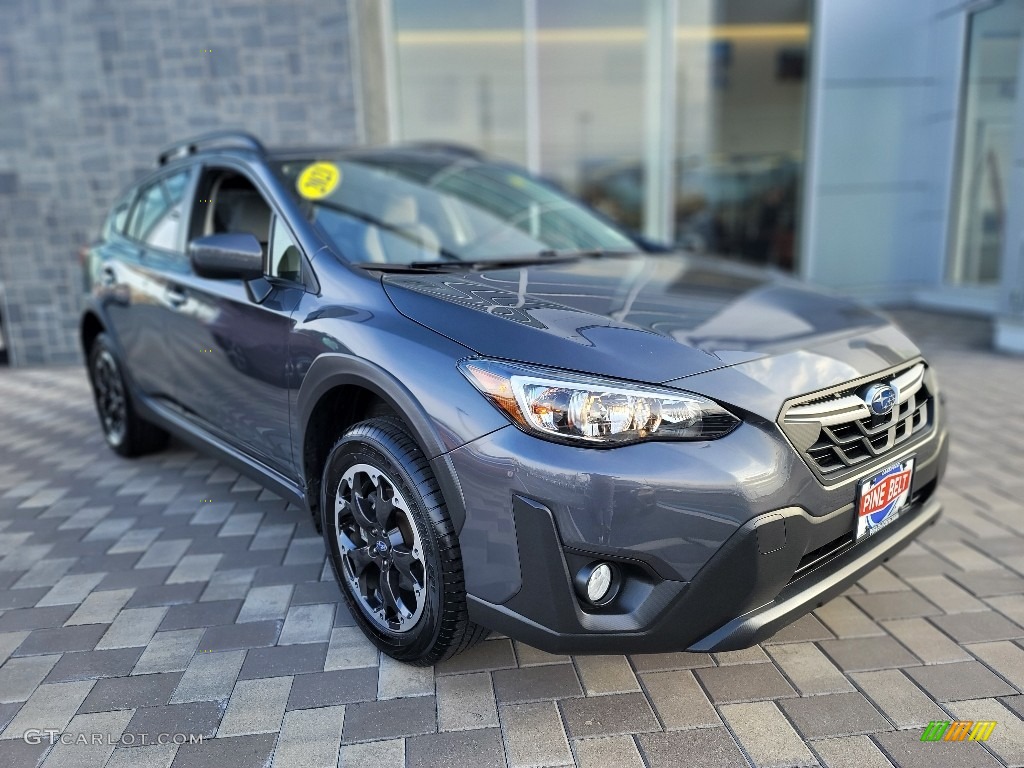 2021 Crosstrek Premium - Magnetite Gray Metallic / Gray photo #9