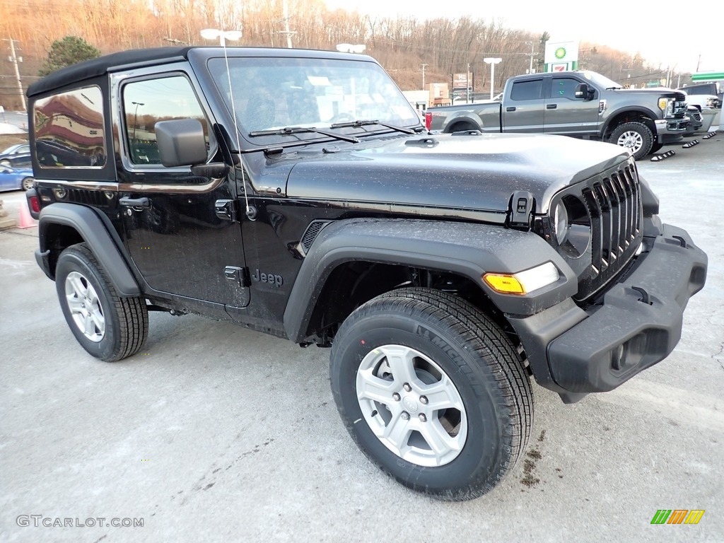 Black 2022 Jeep Wrangler Sport 4x4 Exterior Photo #143755236