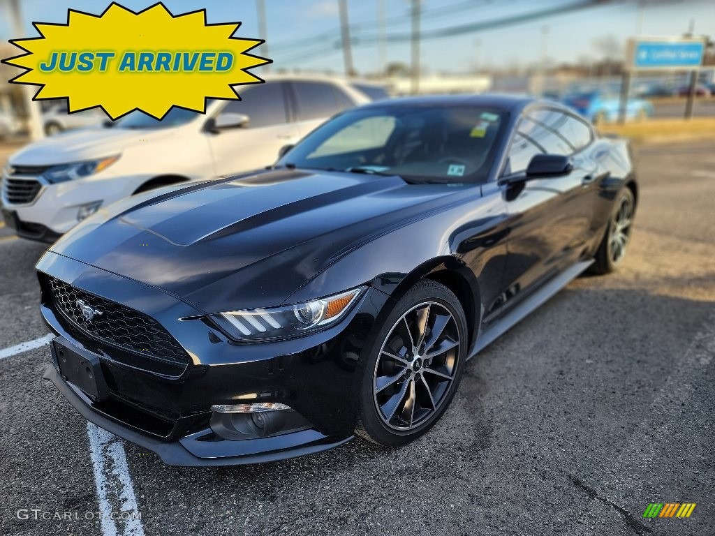 2015 Mustang EcoBoost Coupe - Black / Ebony photo #1