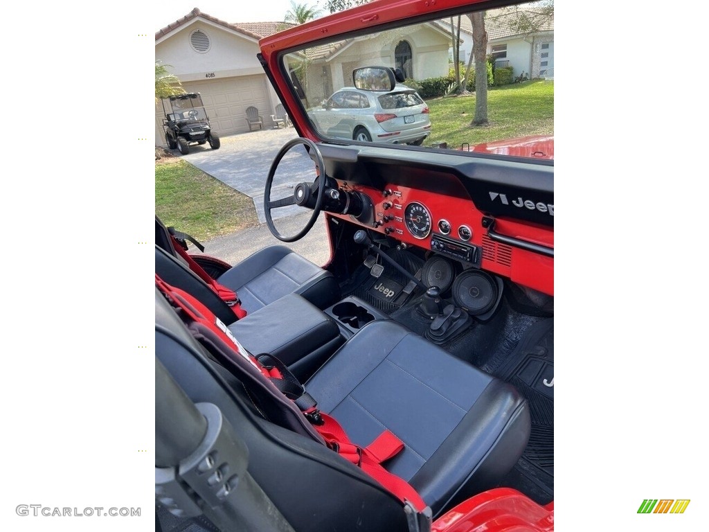 Black Interior 1979 Jeep CJ5 4x4 Photo #143756862