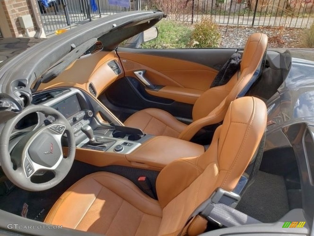 2014 Corvette Stingray Convertible - Cyber Gray Metallic / Kalahari photo #4