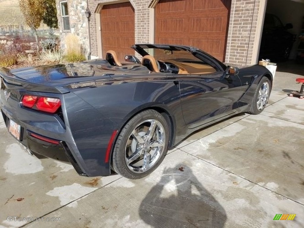 2014 Corvette Stingray Convertible - Cyber Gray Metallic / Kalahari photo #7