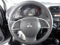 2017 Mitsubishi Mirage Black Interior Steering Wheel Photo