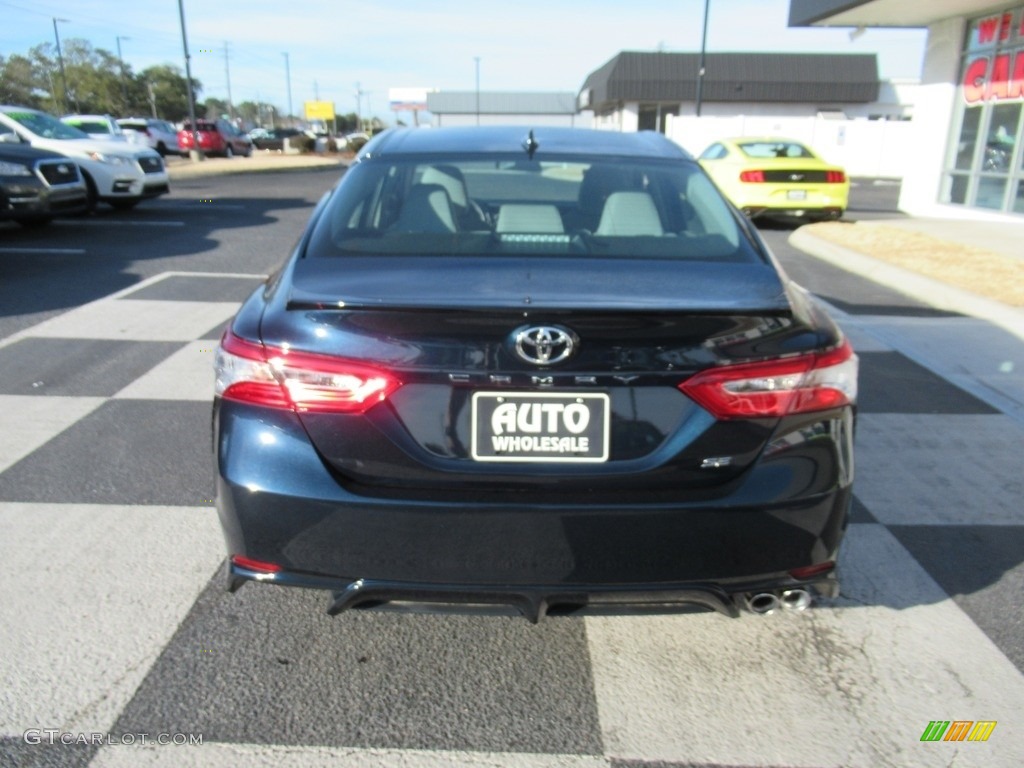 2020 Camry SE - Blue Streak Metallic / Ash photo #4