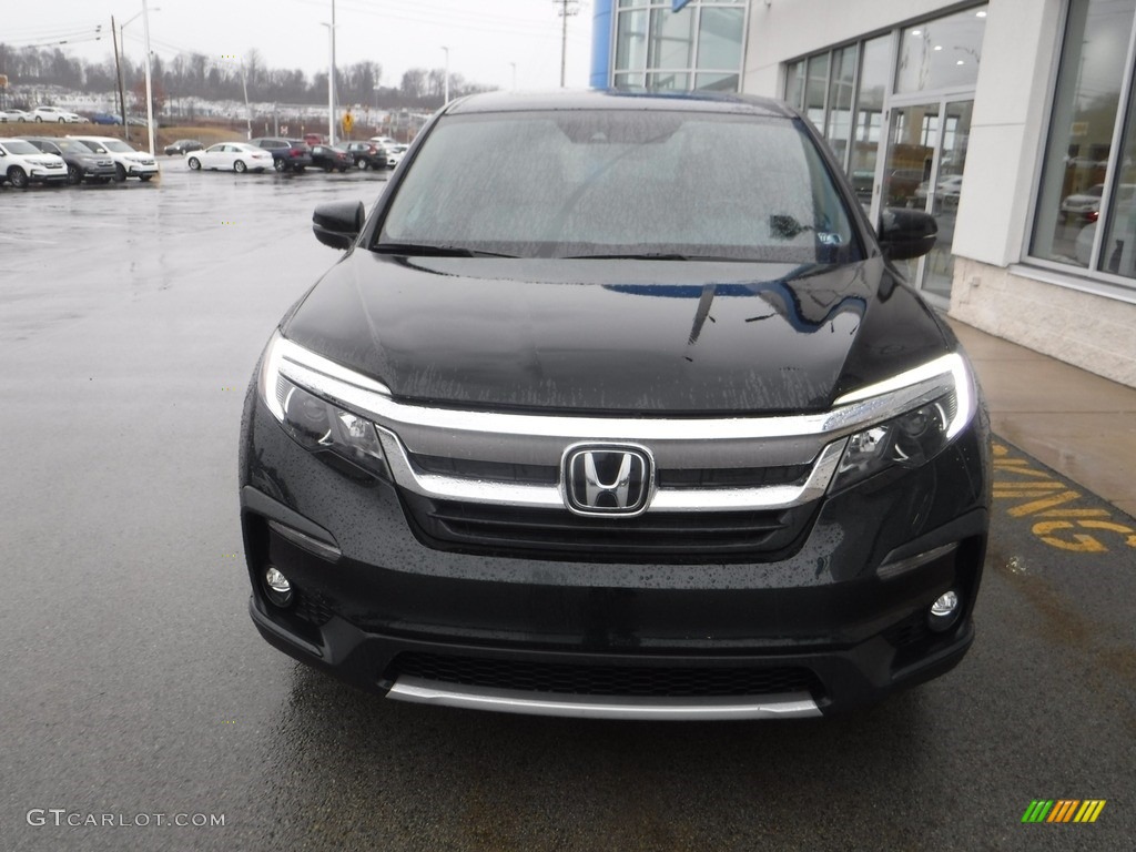 2019 Pilot EX-L AWD - Black Forest Pearl / Beige photo #5