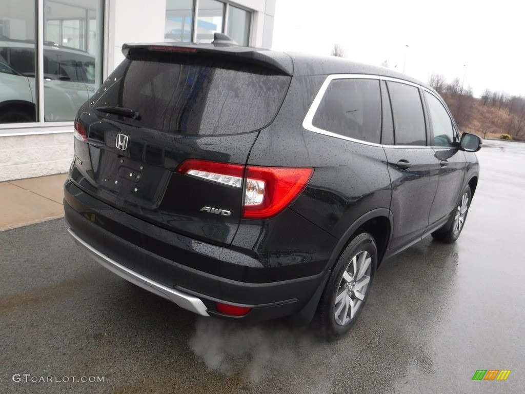 2019 Pilot EX-L AWD - Black Forest Pearl / Beige photo #9