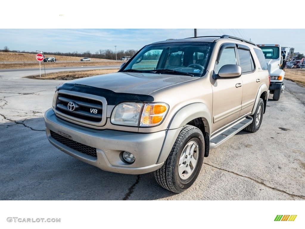 2004 Sequoia SR5 4x4 - Desert Sand Mica / Oak photo #8