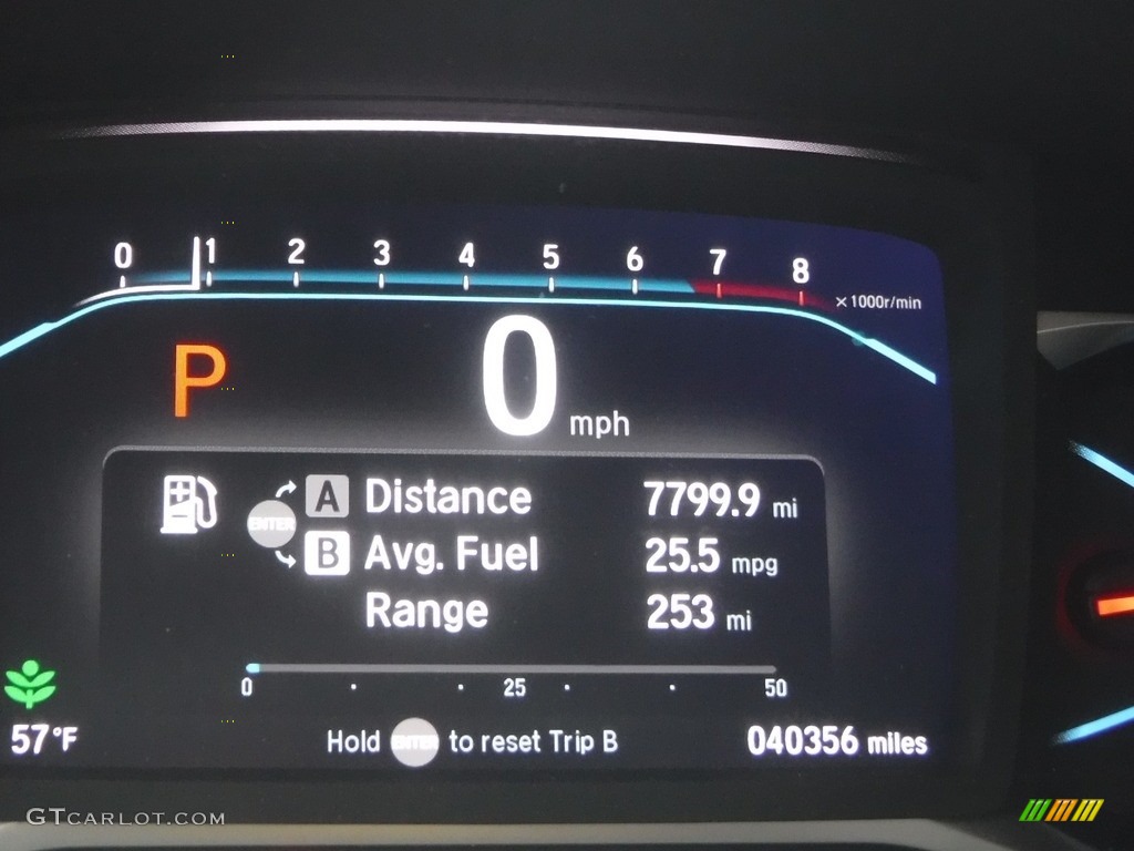 2019 Pilot EX-L AWD - Black Forest Pearl / Beige photo #32