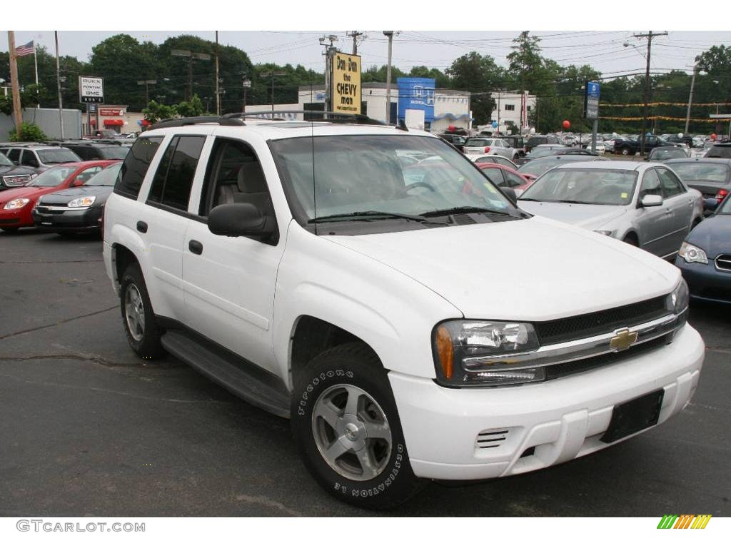 2006 TrailBlazer LS 4x4 - Summit White / Light Gray photo #3