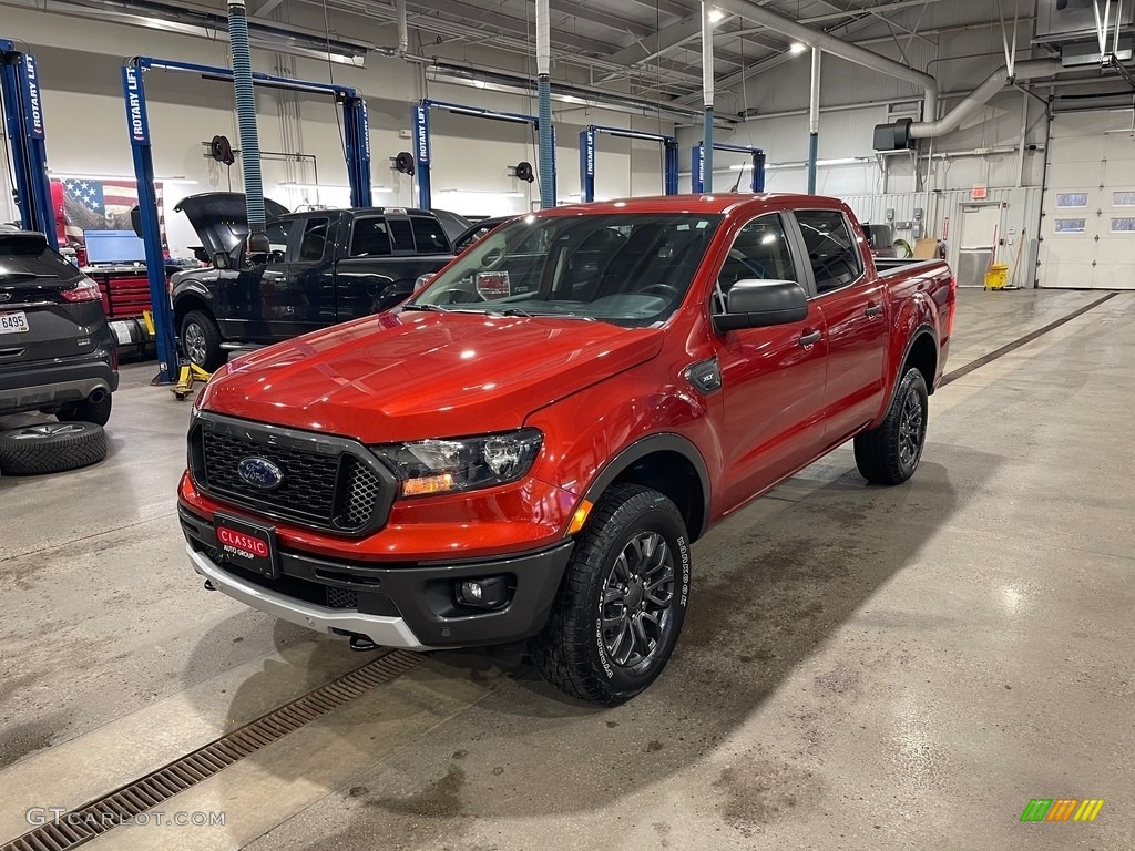 2019 Ranger XLT SuperCrew 4x4 - Hot Pepper Red Metallic / Ebony photo #1