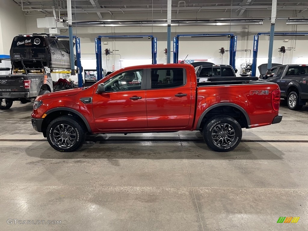 2019 Ranger XLT SuperCrew 4x4 - Hot Pepper Red Metallic / Ebony photo #8