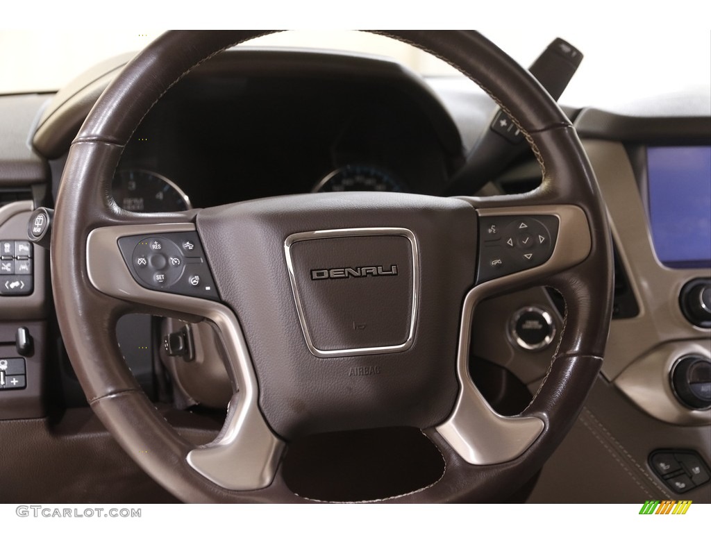 2018 Yukon Denali 4WD - White Frost Tricoat / Cocoa/Dark Atmosphere photo #9