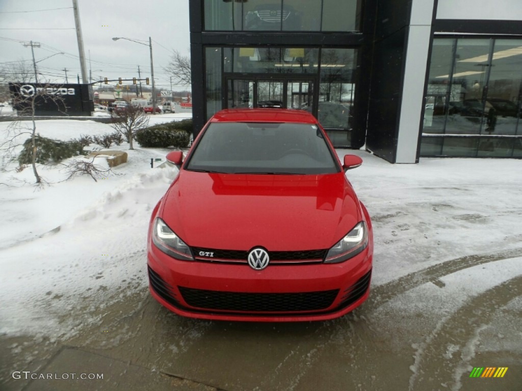 2015 Golf GTI 4-Door 2.0T S - Tornado Red / Interlagos Cloth photo #1