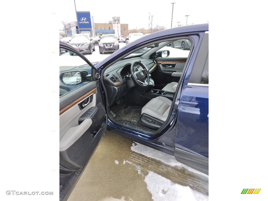 2019 CR-V EX-L AWD - Obsidian Blue Pearl / Gray photo #3