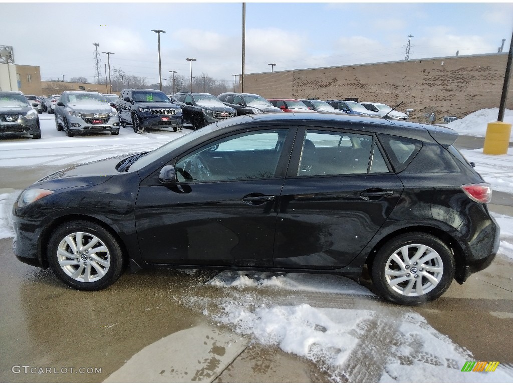 2013 MAZDA3 i Touring 5 Door - Black Mica / Black photo #2