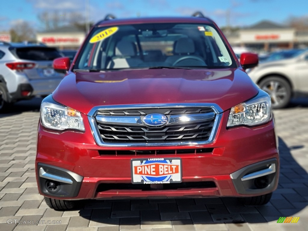 2018 Forester 2.5i Premium - Venetian Red Pearl / Platinum photo #15