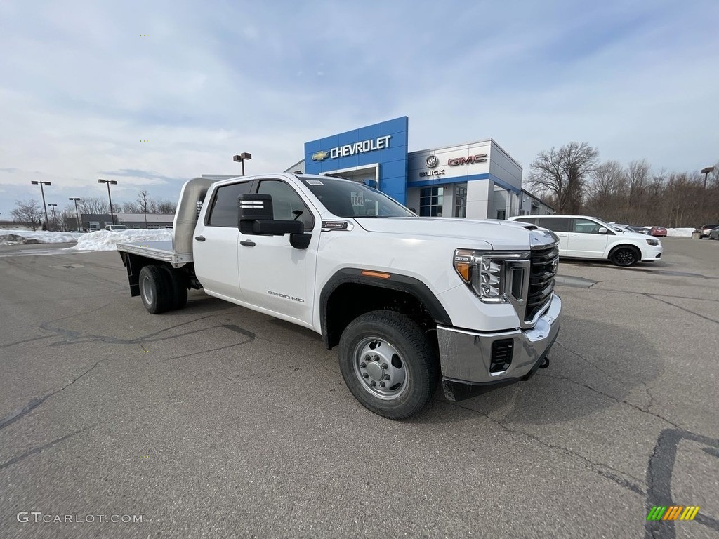 2022 Sierra 3500HD Pro Crew Cab 4WD Chassis - Summit White / Jet Black photo #4