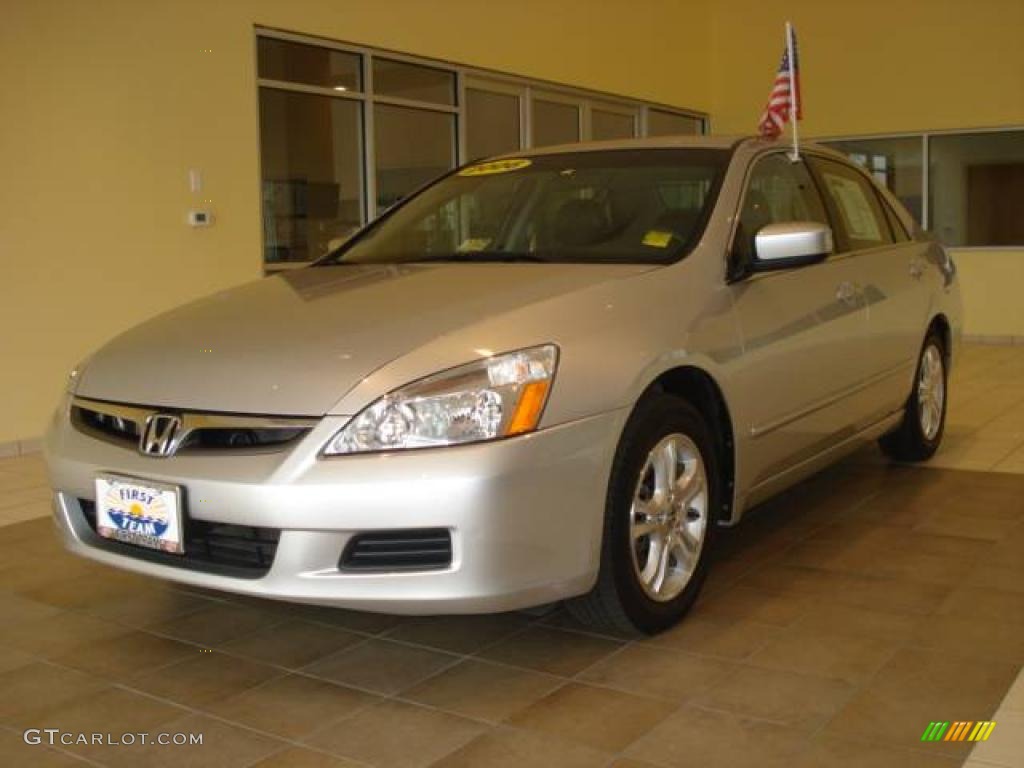 2006 Accord EX-L Sedan - Alabaster Silver Metallic / Black photo #1