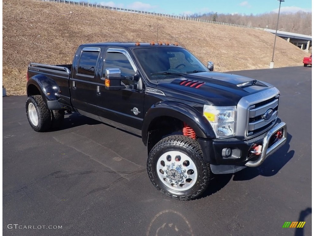 Shadow Black 2016 Ford F450 Super Duty Platinum Crew Cab 4x4 Exterior Photo #143767550