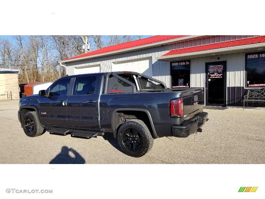 2017 Sierra 1500 SLT Crew Cab 4WD - Stone Blue Metallic / Jet Black photo #3