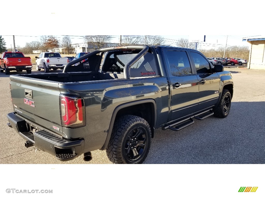 2017 Sierra 1500 SLT Crew Cab 4WD - Stone Blue Metallic / Jet Black photo #4