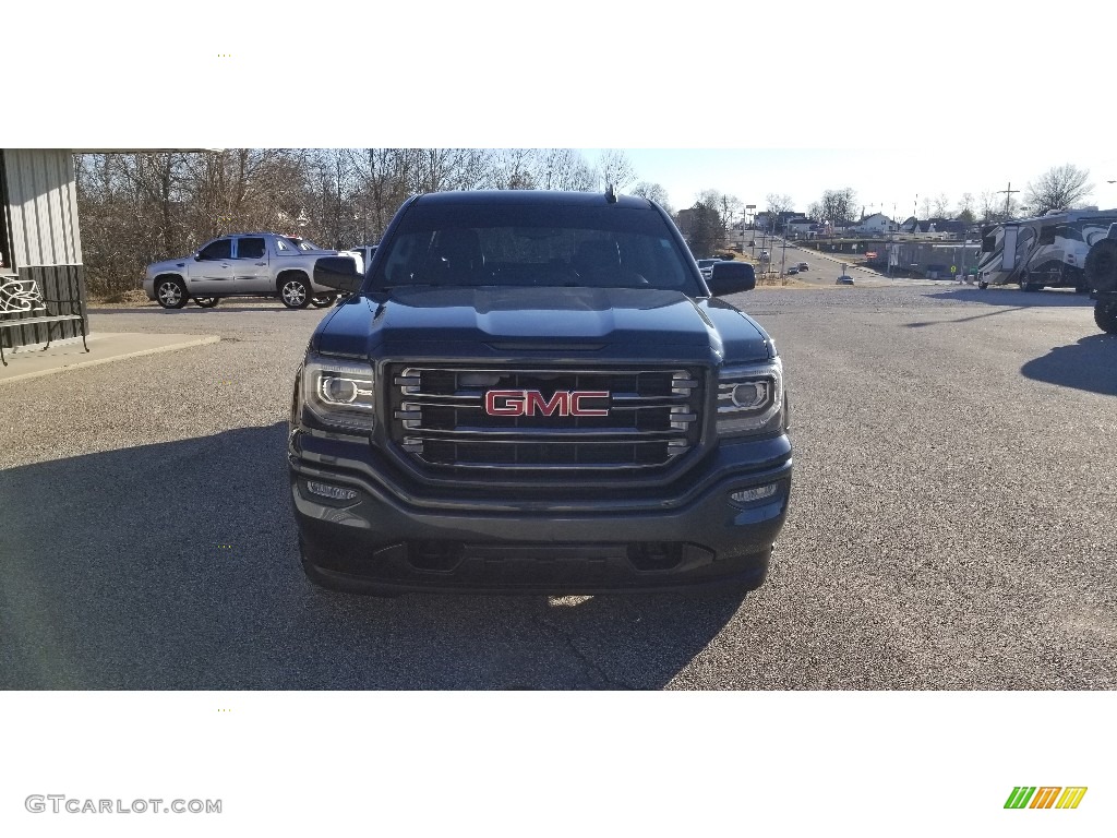 2017 Sierra 1500 SLT Crew Cab 4WD - Stone Blue Metallic / Jet Black photo #7