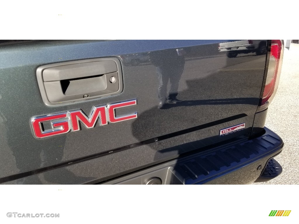 2017 Sierra 1500 SLT Crew Cab 4WD - Stone Blue Metallic / Jet Black photo #14