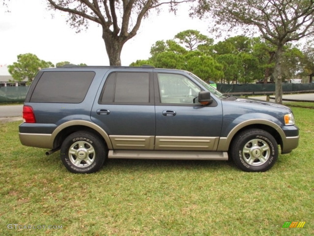 2003 Expedition Eddie Bauer - Medium Wedgewood Blue Metallic / Medium Parchment photo #3
