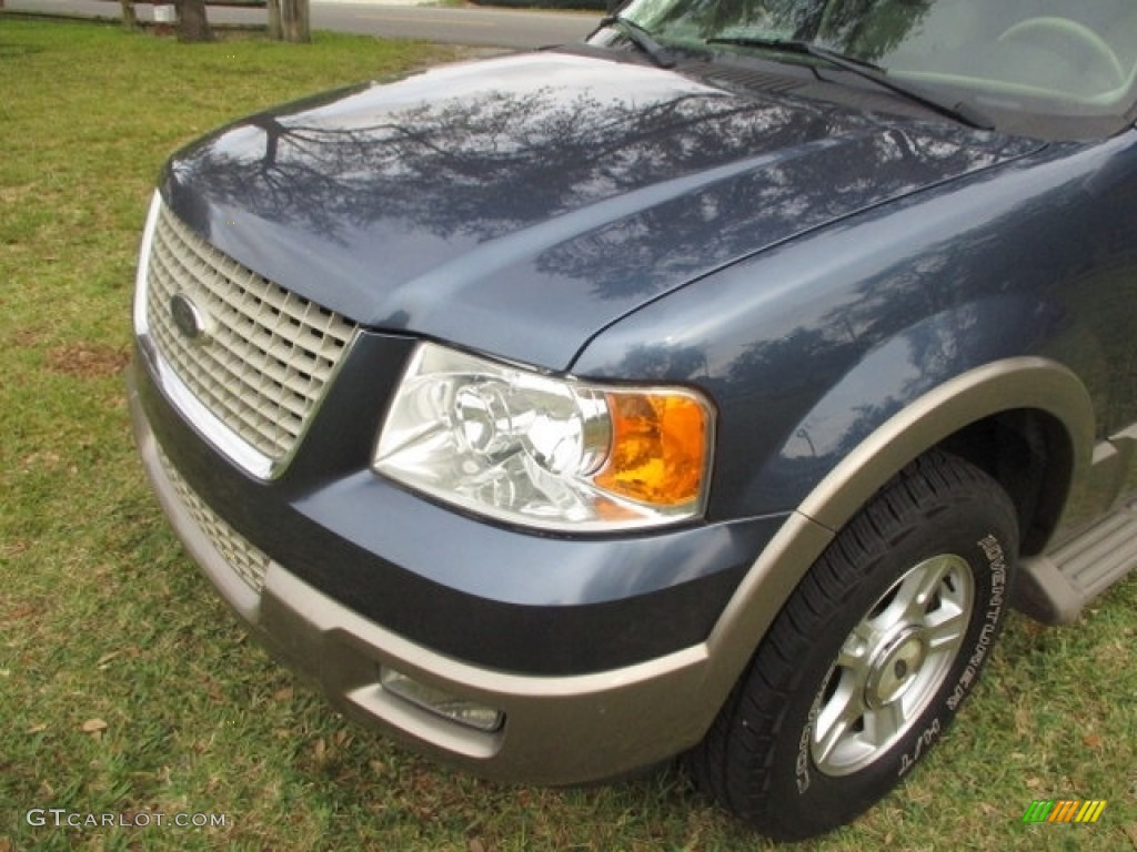 2003 Expedition Eddie Bauer - Medium Wedgewood Blue Metallic / Medium Parchment photo #22